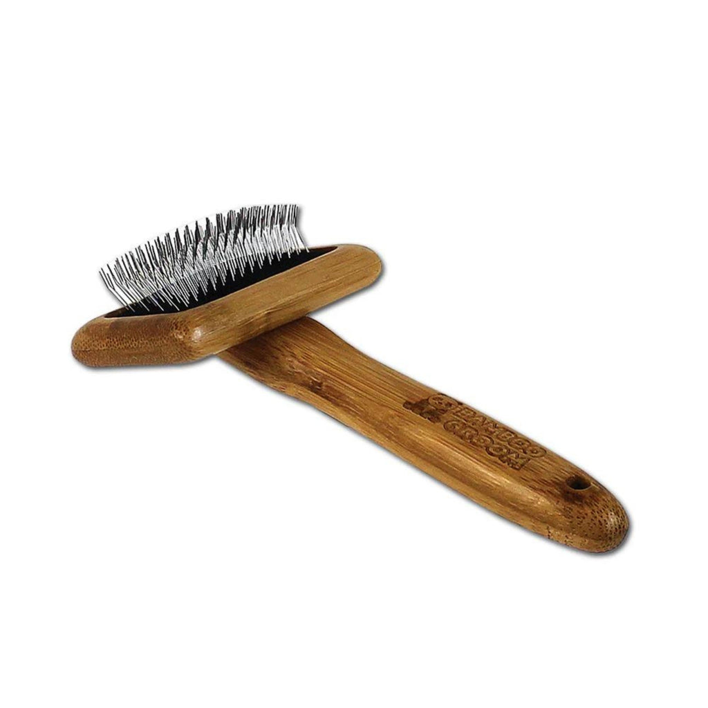 Bamboo Groom Slicker Brush Small