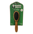 Bamboo Groom Curry Brush with Rubber Bristles