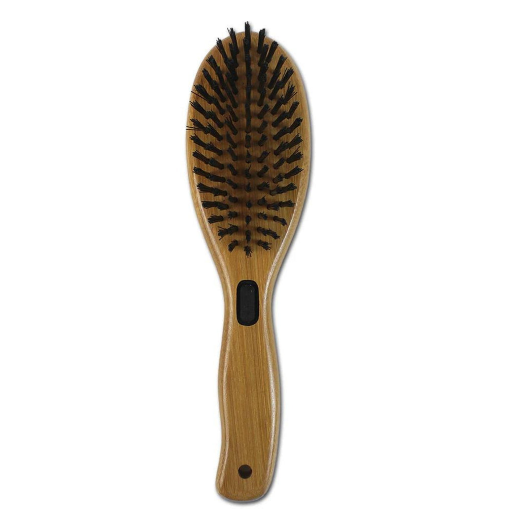 Bamboo Groom Combo Brush with Bristles and Pins Large