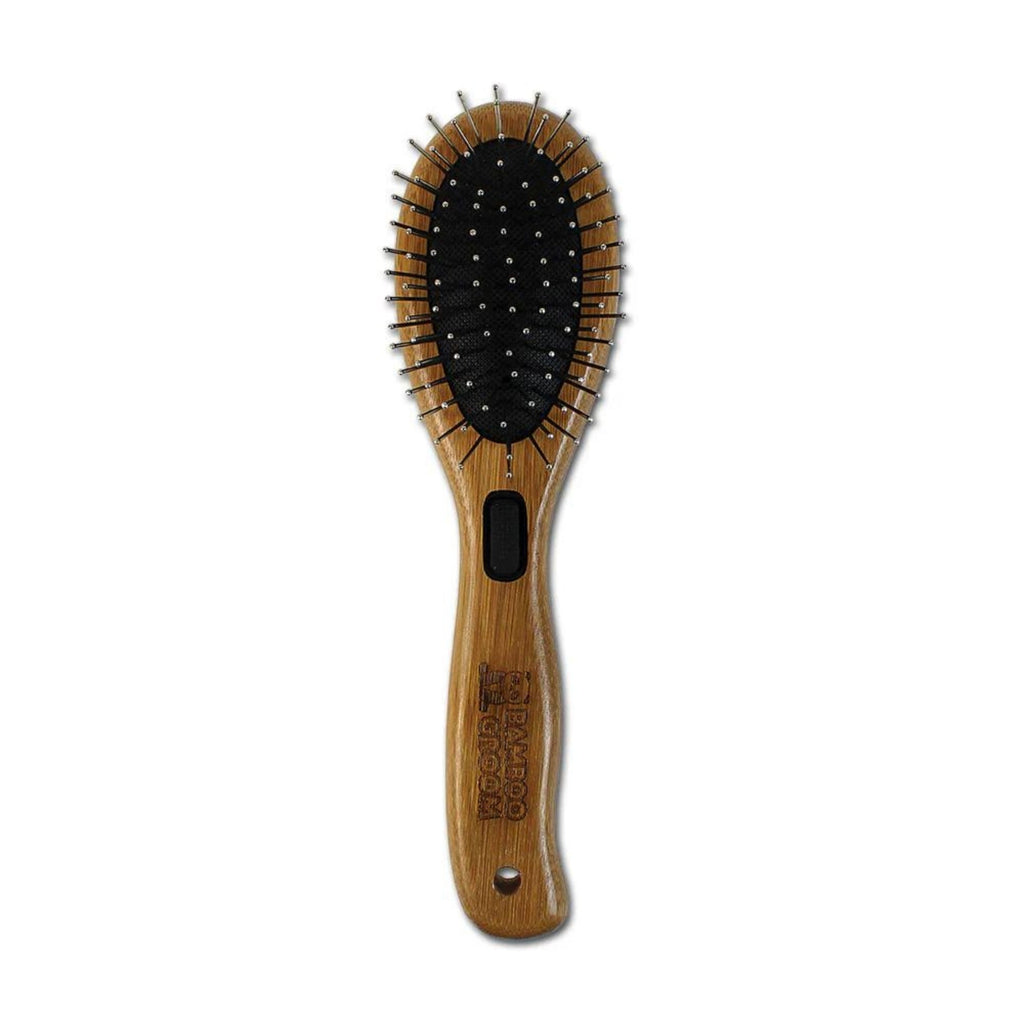 Bamboo Groom Combo Brush with Bristles and Pins Small/Medium