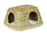 Prevue Pet Products Grass Hut for Small Animals Natural/Mat Green 1ea/MD