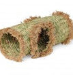 Prevue Pet Products Grass Tunnel Hideaway for Small Animals Natural/Mat Green 1ea/6 in, LG