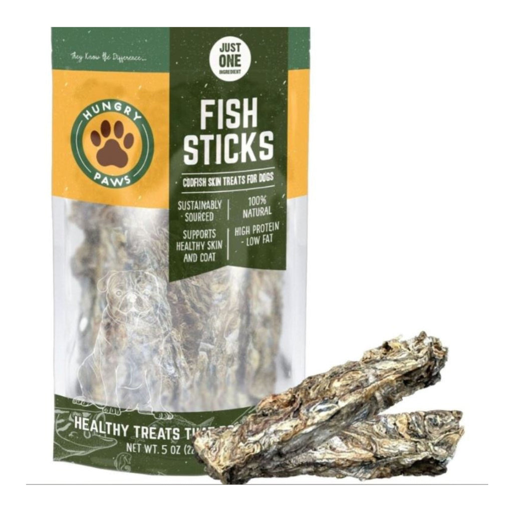 Hungry Paws Sticks Single Ingredient Treat Cod 5oz.