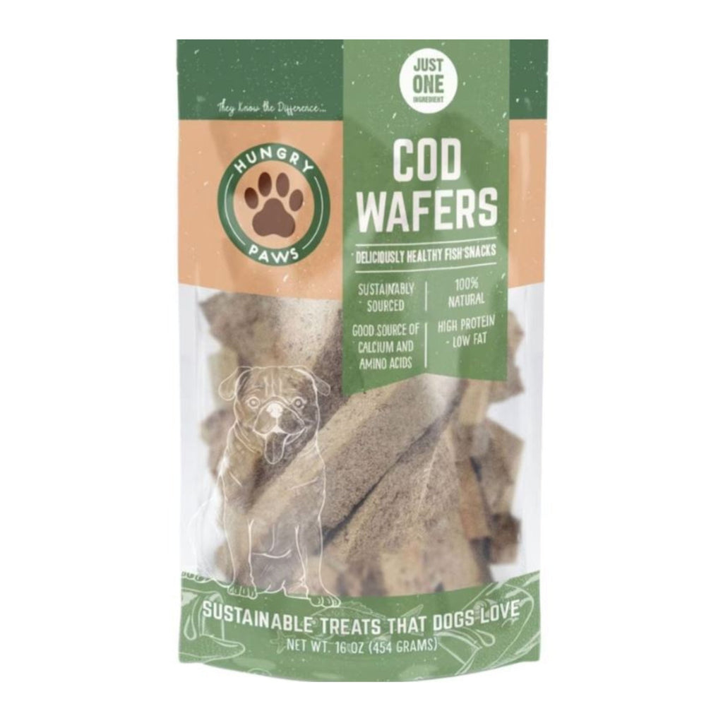 Hungry Paws Wafers Single Ingredient Treat Cod 16oz.