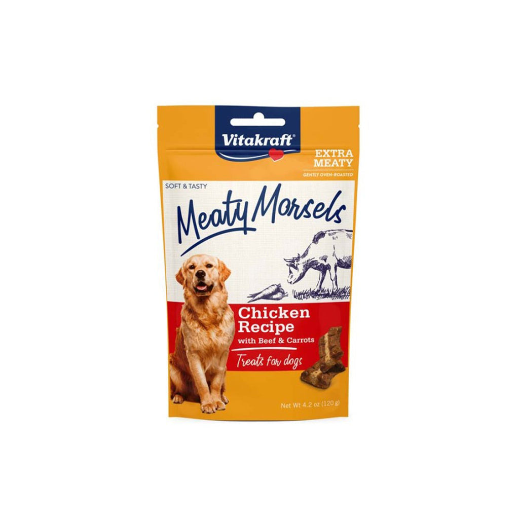 Vitakraft Meaty Morsels Dog Treats Chicken w/Beef & Carrots 1ea/4.2 oz