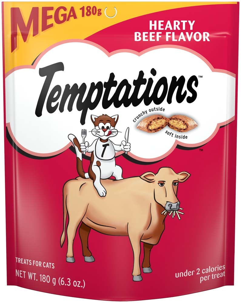 Temptations Classics Crunchy & Soft Adult Cat Treats Hearty Beef 1ea/63 oz for your Pet Cat with Pet Store X!