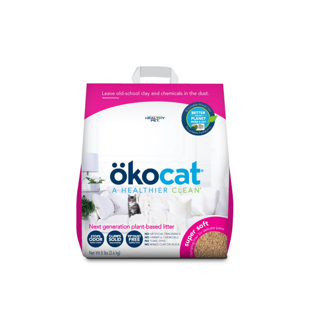 Okocat Litter Super Soft Clumping Wood Cat Litter 1ea/8 lb