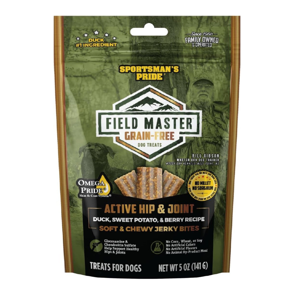 Field Master Active Hip & Joint Grainfree  Dog Treats Duck/Sweet Potato/Berry 5oz.