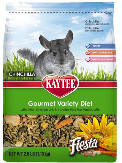 Kaytee Fiesta Chinchilla Food 1ea/25 lb Bag for your Pet Small Animal with Pet Store X.