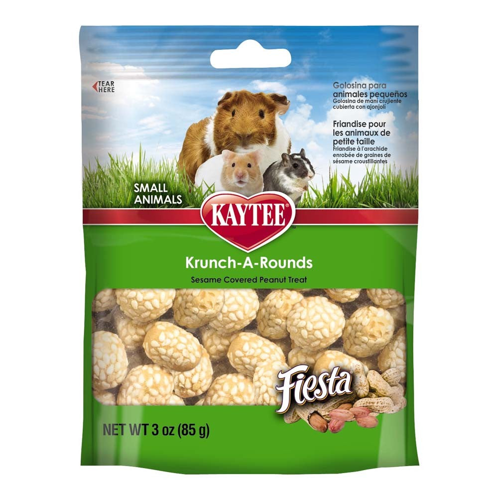 Kaytee Krunch-A-Rounds Treat for Small Animals 1ea/3 oz for your Pet Small Animal with Pet Store X.