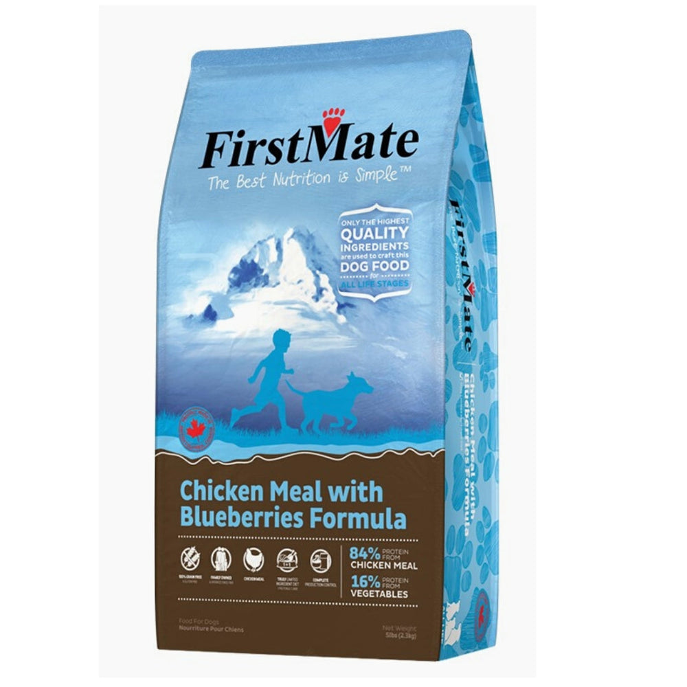 Firstmate Dog Limited Ingredient Grain Free Chicken Blueberries 5Lb for your Pet Dog with Pet Store X!