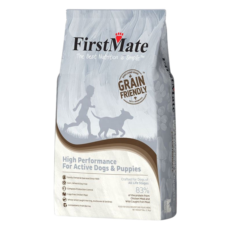 Firstmate Dog Grain Friendly High Performance Active Dog & Puppies 5Lb for your Pet Dog with Pet Store X!