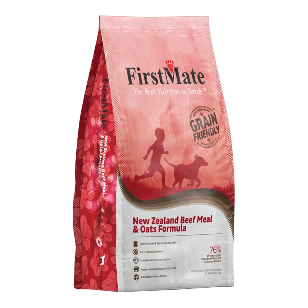 Firstmate Dog Limited Ingredient New Zealand Beef & Oat 5Lb for your Pet Dog with Pet Store X!