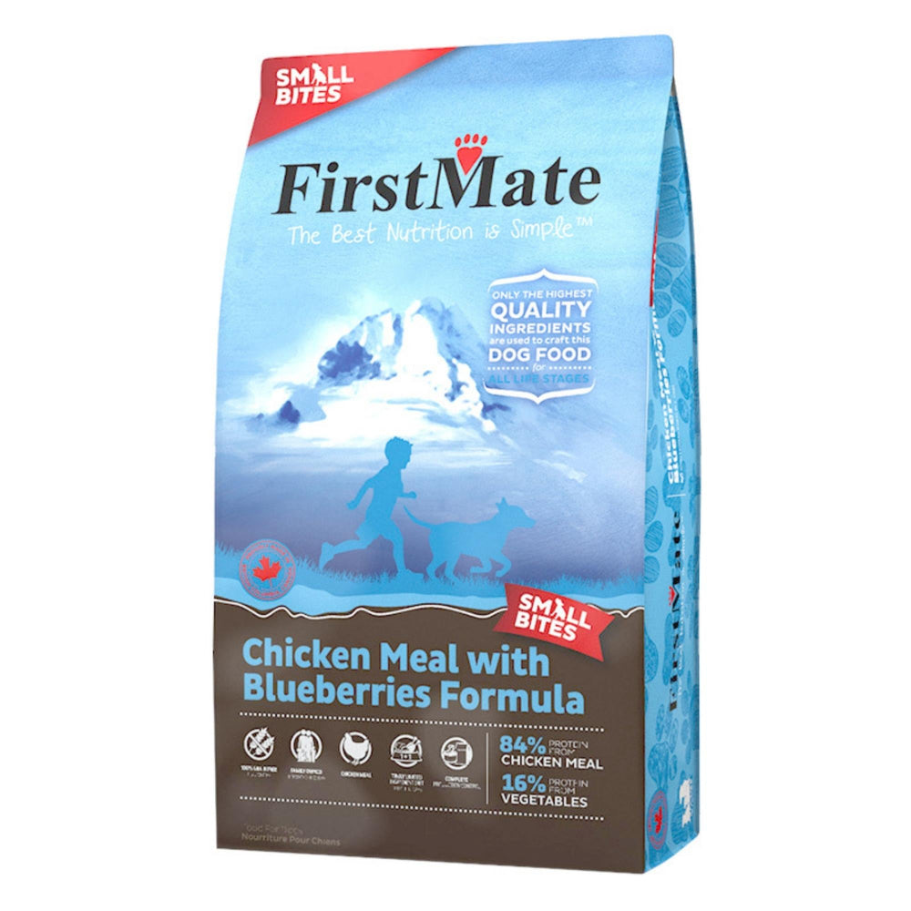 Firstmate Dog Limited Ingredient Grain Free Small Bites Chicken Blueberry 4Lb for your Pet Dog with Pet Store X!