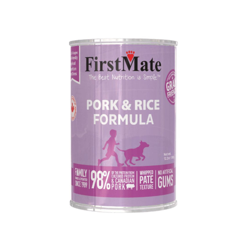 Firstmate Dog Limited Ingredient Pork Rice 12.2Oz 12 Pack