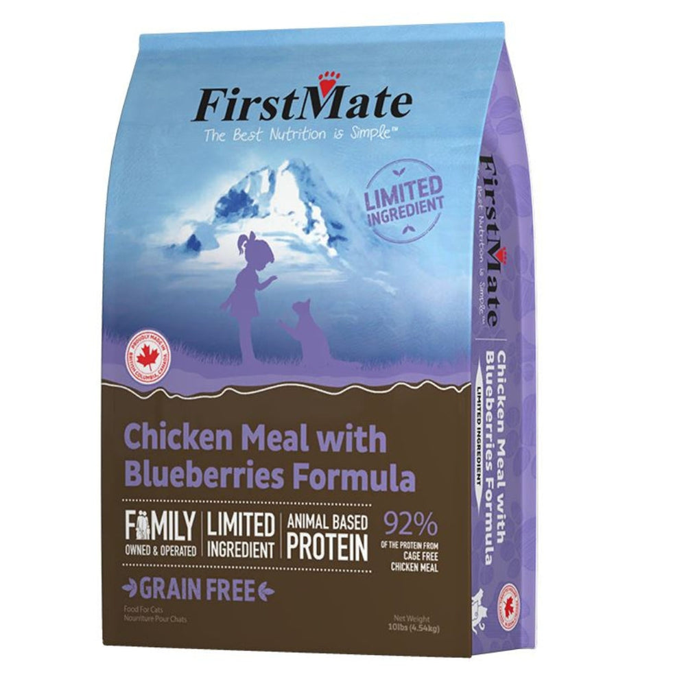 Firstmate Cat Limited Ingredient Grain Free Chicken Blueberries 10Lb.