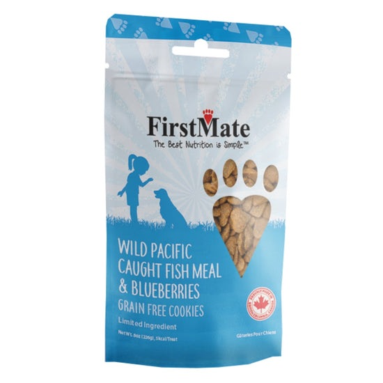 Firstmate Dog Limited Ingredient Grain Free Fish & Blueberry Treat 8oz for your Pet Dog with Pet Store X!