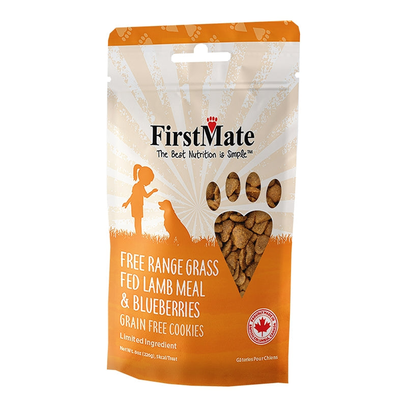 Firstmate Dog Limited Ingredient Grain Free Lamb & Blueberry Treat 8oz for your Pet Dog with Pet Store X!