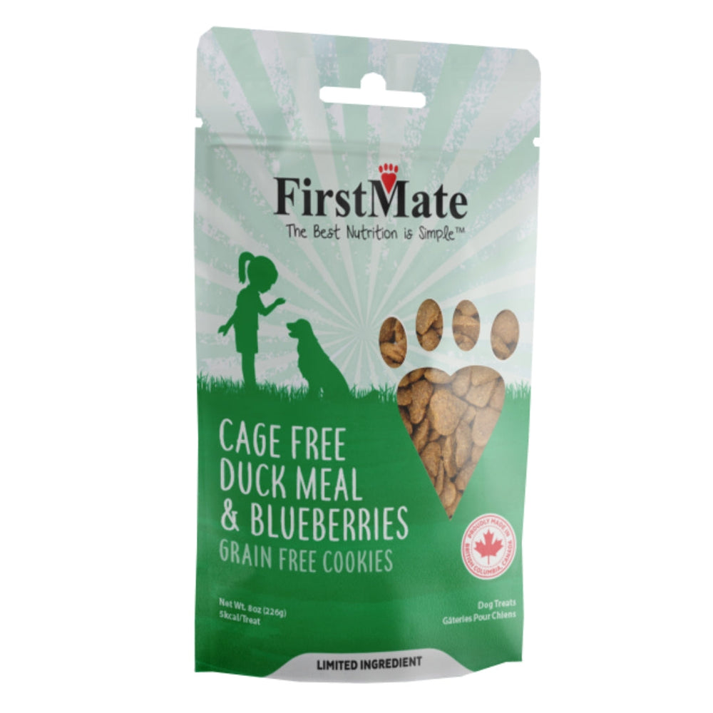 Firstmate Dog Limited Ingredient Grain Free Duck & Blueberry Treat 8oz for your Pet Dog with Pet Store X!