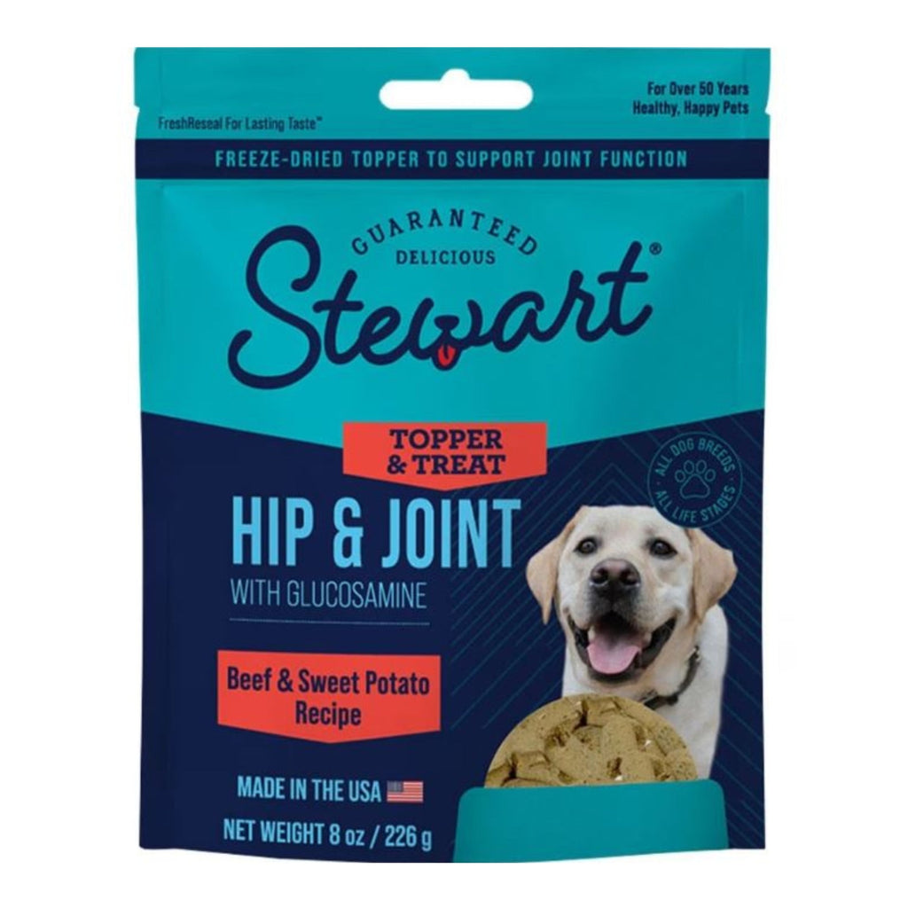 Stewart Freeze Dried Healthy Hips Dog Treats Pouch Beef 8oz.