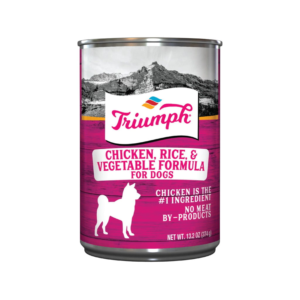 Triumph Canned Dog Food Chicken/Rice/Veg 13.2oz. (Case of 12)