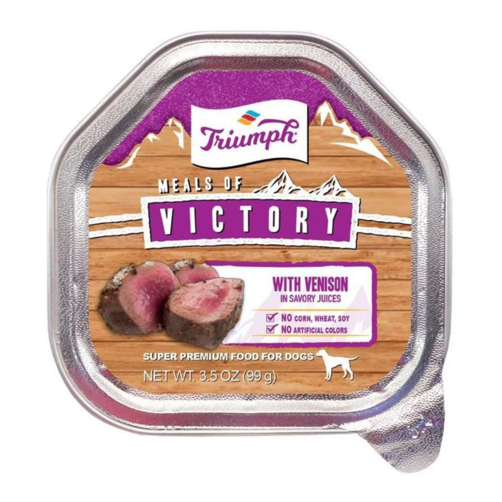 Victory Wet Cup Dog Food Venison 3.5oz. (Case of 15)