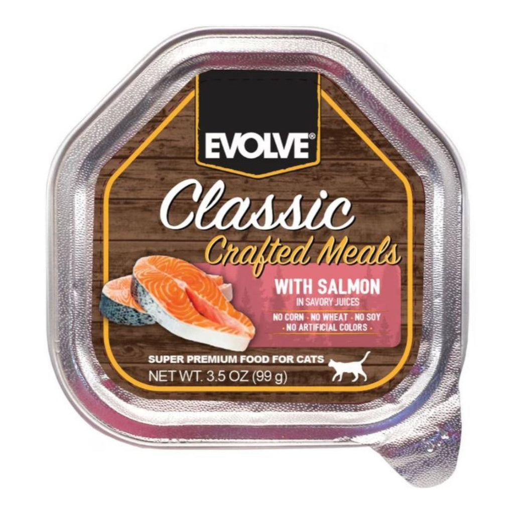 Evolve Classic Wet Cup Cat Food Salmon 3.5oz. (Case of 15)