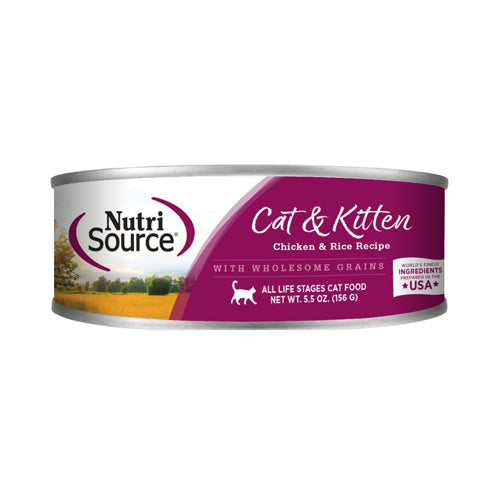 Nutrisource Cat Chicken & Rice 5oz. (Case of 12)