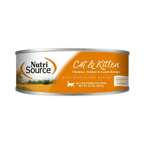 Nutrisource Cat Chicken Turkey & Lamb 5oz (Case of 12) for your Pet Cat with Pet Store X!