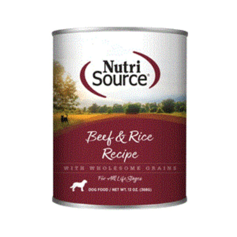 Nutrisource Dog Beef & Rice 13Oz (Case of 12)