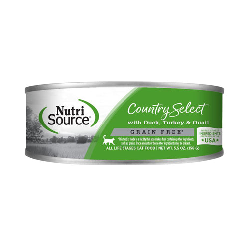 Nutrisource Cat Grain Free Country Select 55oz (Case of 12) for your Pet Cat with Pet Store X!