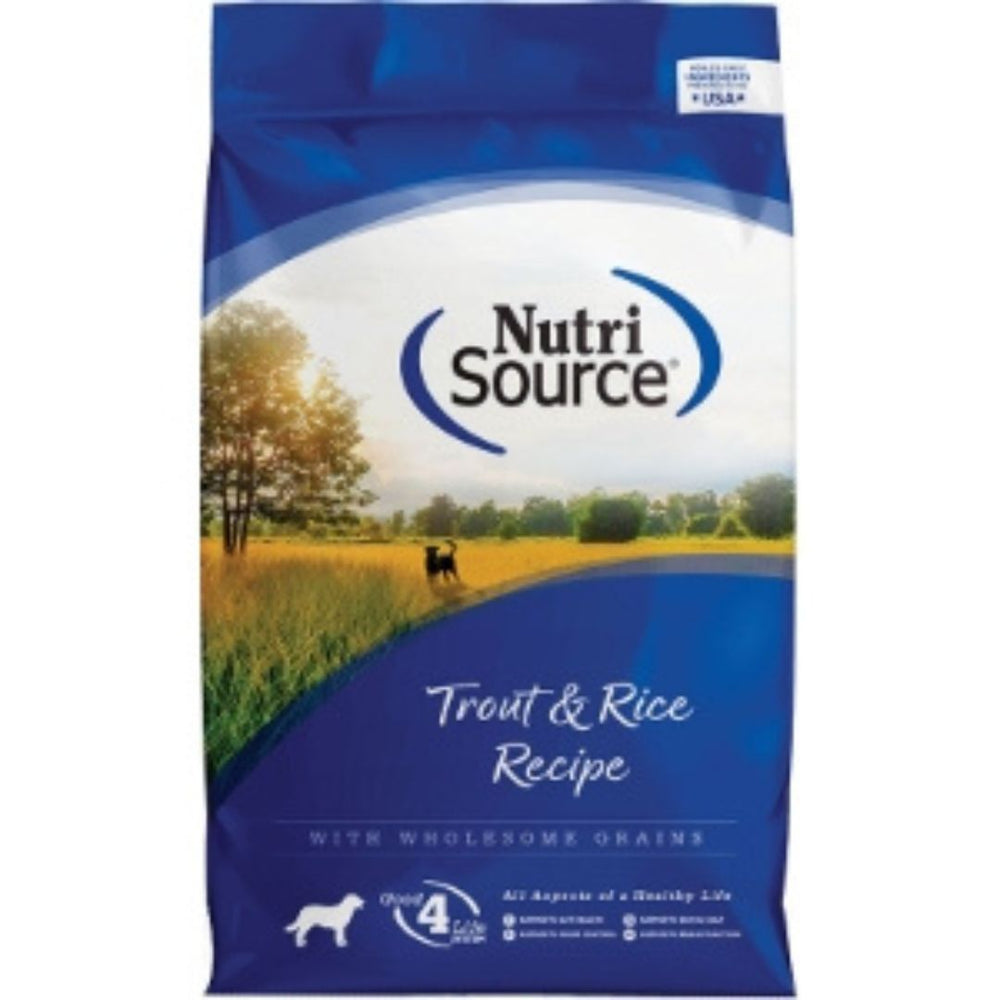 Nutrisource Dog Adult Trout & Rice 12Lb