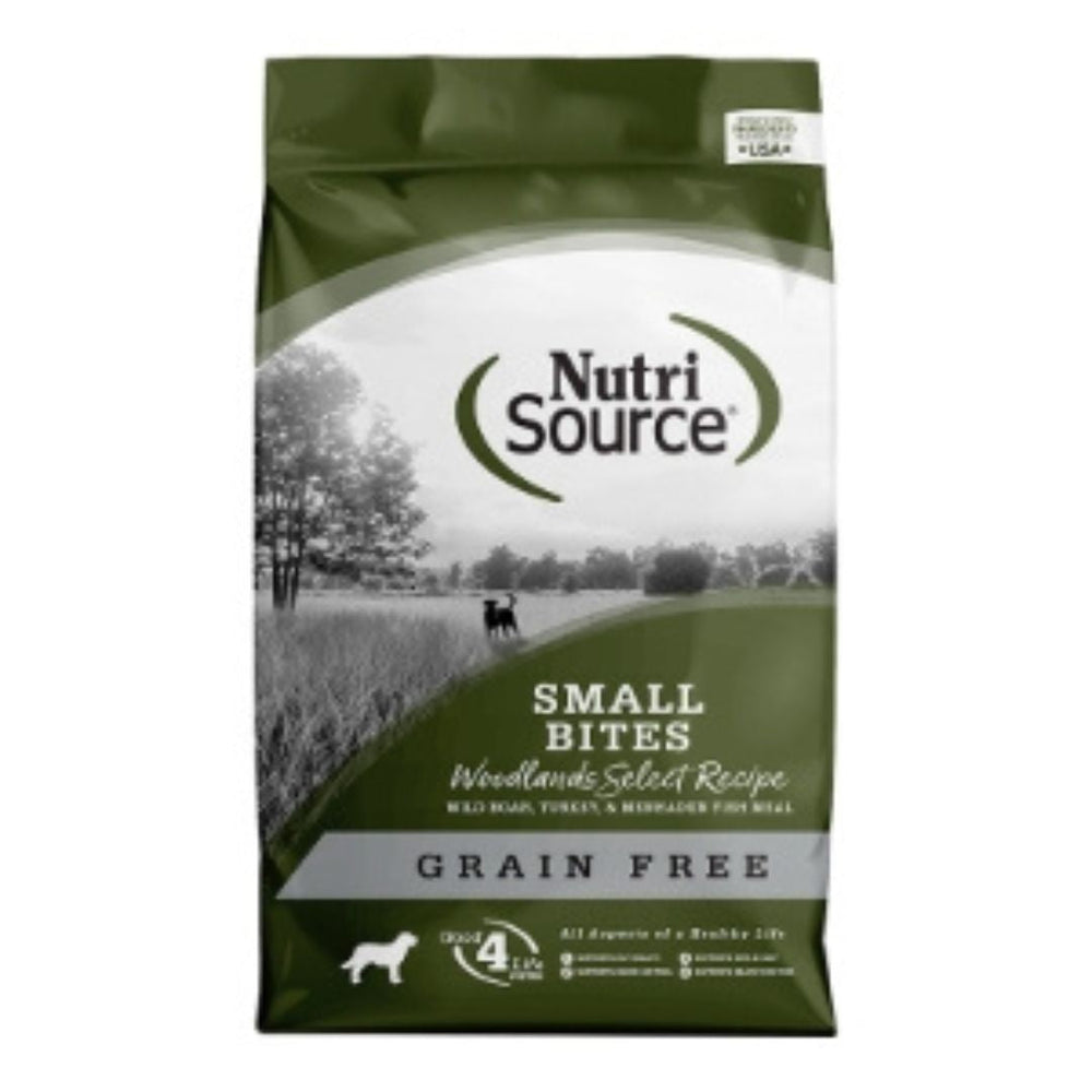 Nutrisource Dog Grain Free Small Bites Woodland Select 12Lb