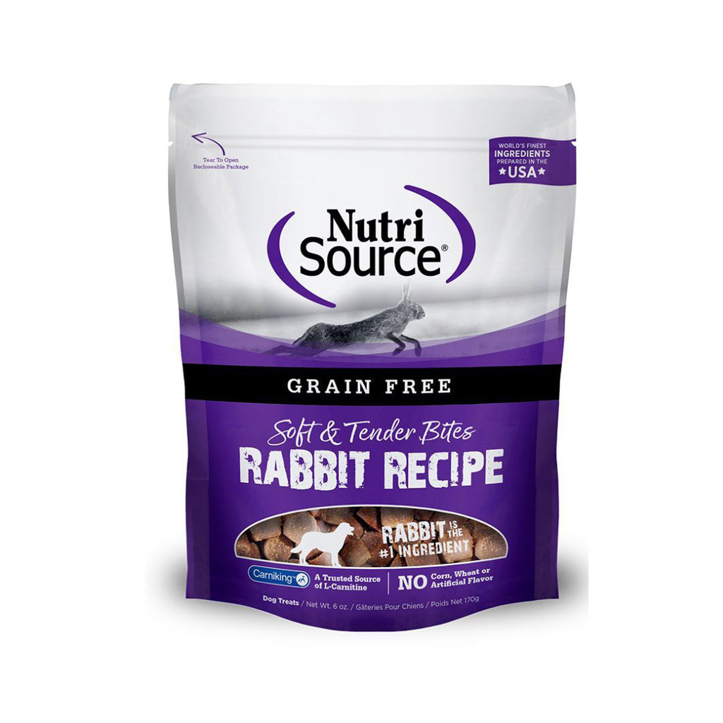 Nutrisource Dog Grain Free Treat Rabbit 6oz.