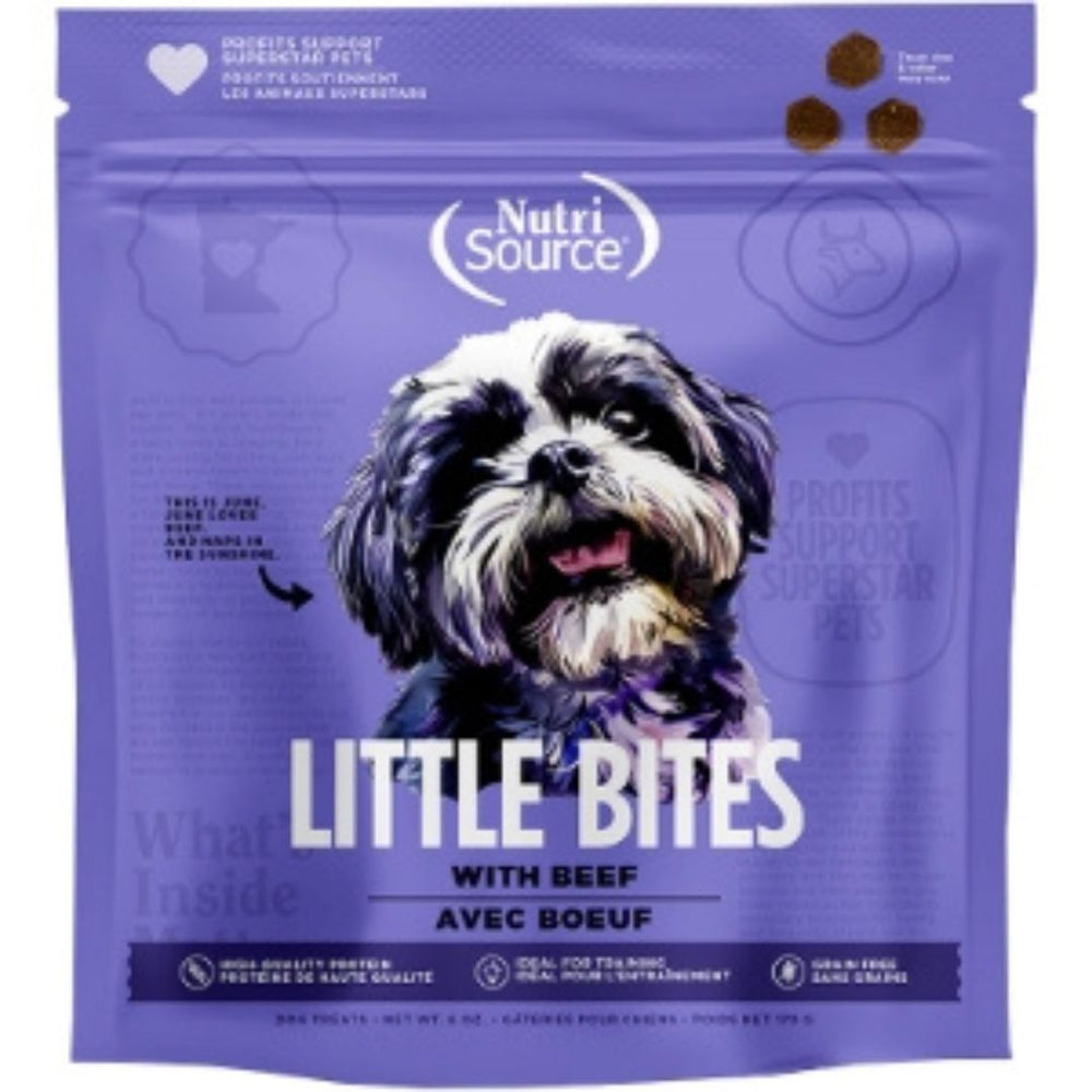 Nutrisource Dog Little Bites Grain Free Beef 6Oz