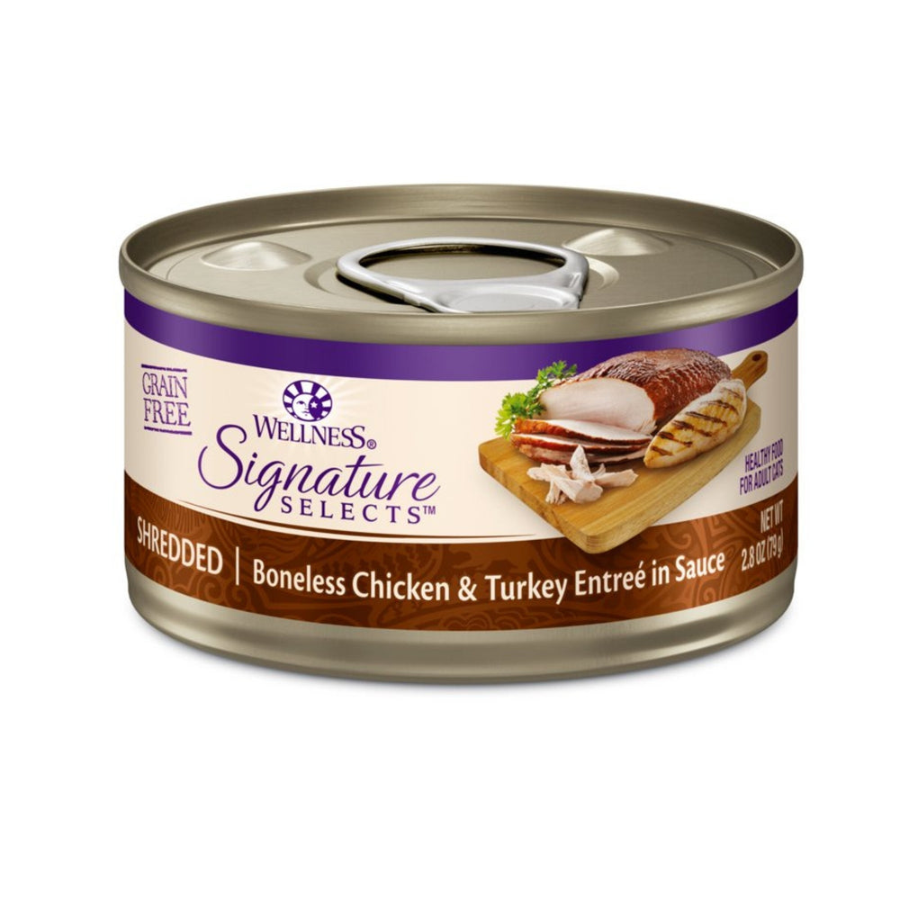 Wellness Cat Core Signature Select Shredded Chicken Turkey Entrée 2.8oz. (Case of 12)