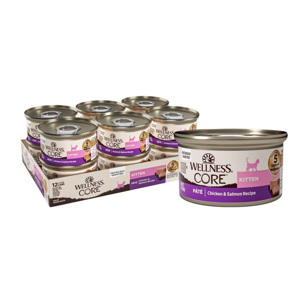 Wellness Core Cat Kitten Chicken Salmon Grain-free Pate 3oz (Case of 12) for your Pet Cat with Pet Store X!