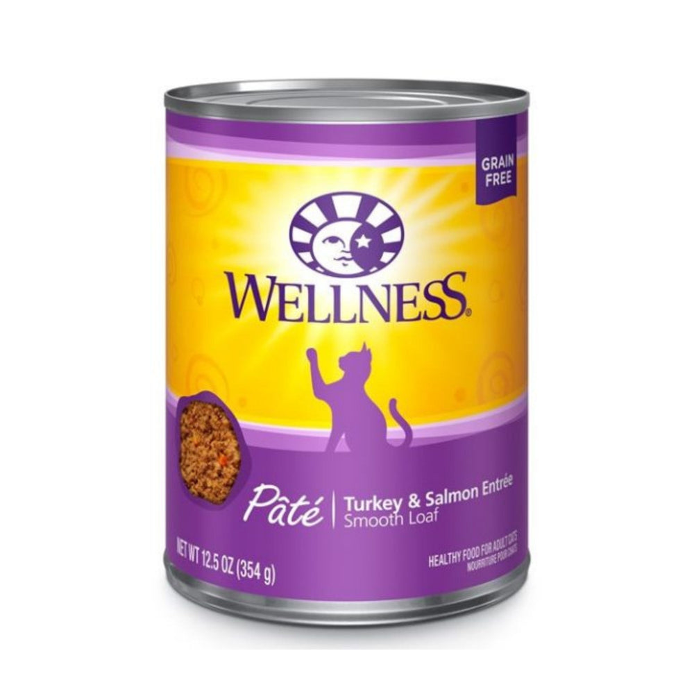 Wellness Cat Complete Health Grain-free Turkey Salmon Pate 12.5oz. (Case of 12)