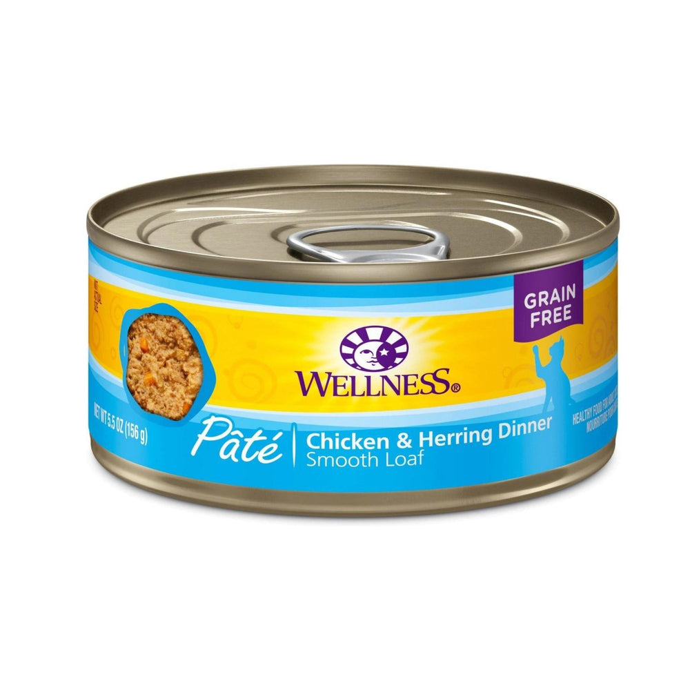 Wellness Cat Complete Health Grain-free Chicken Herring Pate 5.5oz. (Case of 24)