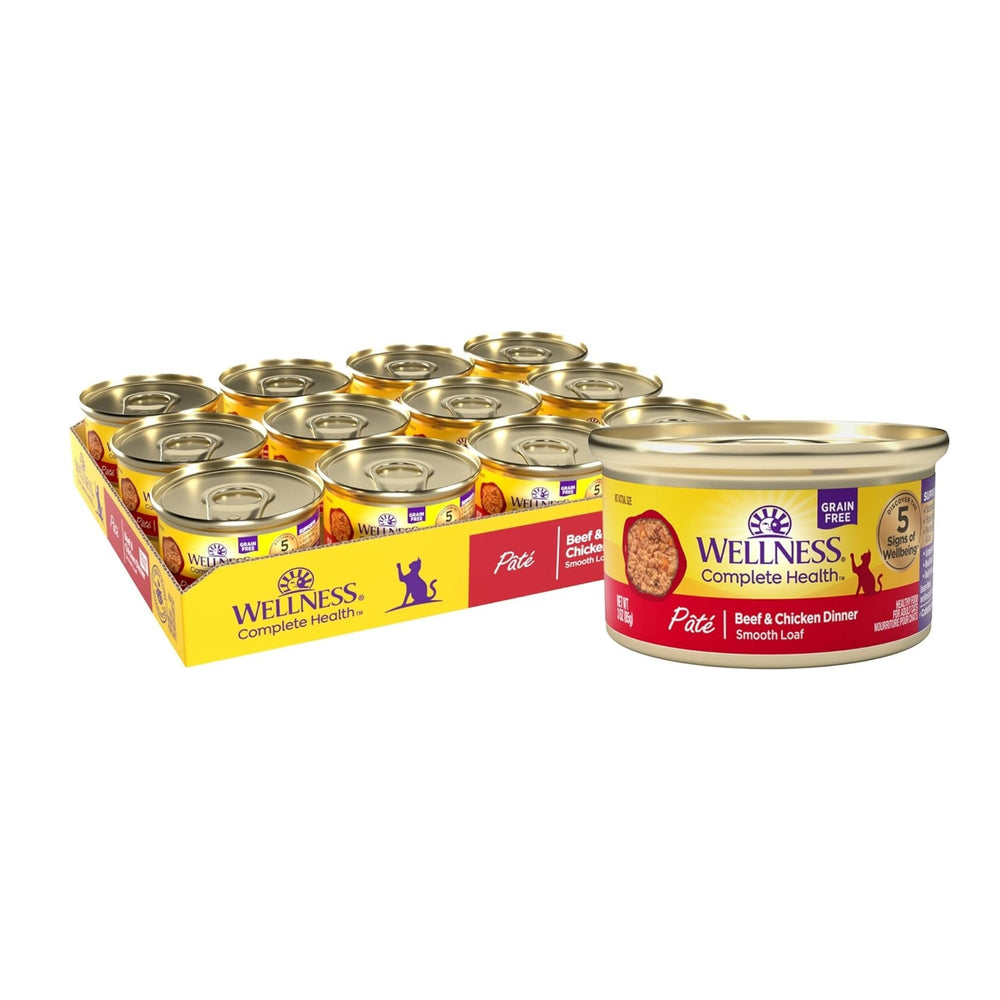 Wellness Cat Complete Health Grain-free Beef Chicken Pate 3oz. (Case of 24)