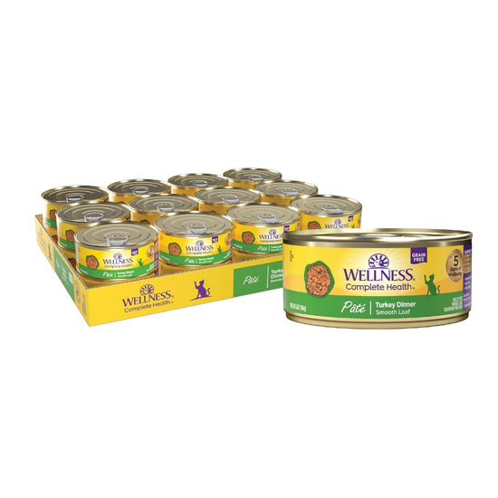 Wellness Cat Complete Health Grain-free Turkey Pate 55oz (Case of 24) for your Pet Cat with Pet Store X!