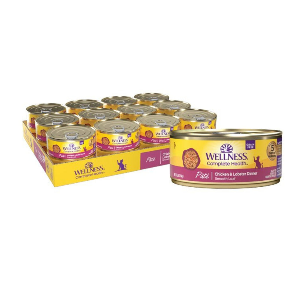 Wellness Cat Complete Health Grain-free Chicken Lobster Pate 55oz (Case of 24) for your Pet Cat with Pet Store X!