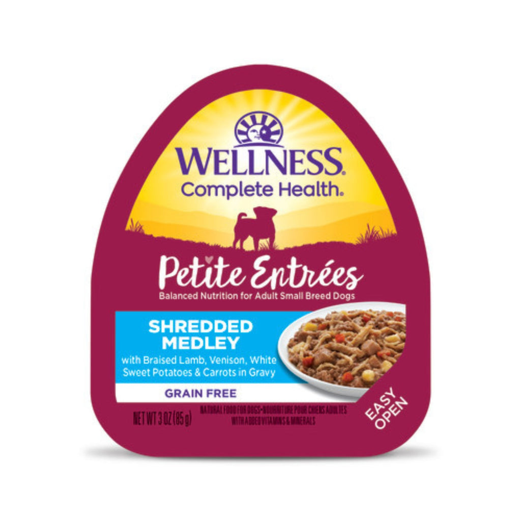 Wellness Complete Health Petite Entrées Shredded Medly Braised Lamb Venison Sweet Potato Carrot 3oz. (Case of 12)