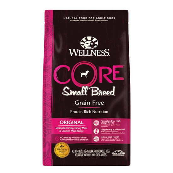 Wellness Dog Core Small Breed 4Lb Grain Free for your Pet Dog with Pet Store X!