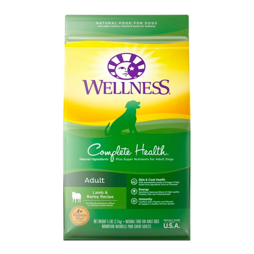 Wellness Dog Lamb Barley 5Lb Adult Complete Health