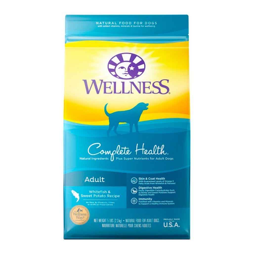 Wellness Dog  Whitefish Sweet Potato 5Lb Adult Complete Health