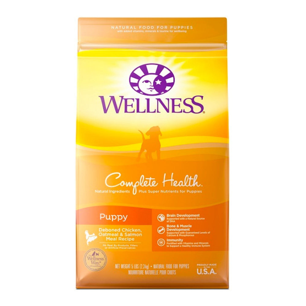 Wellness Puppy Chicken Oatmeal Salmon 5Lb Puppy Complete Health