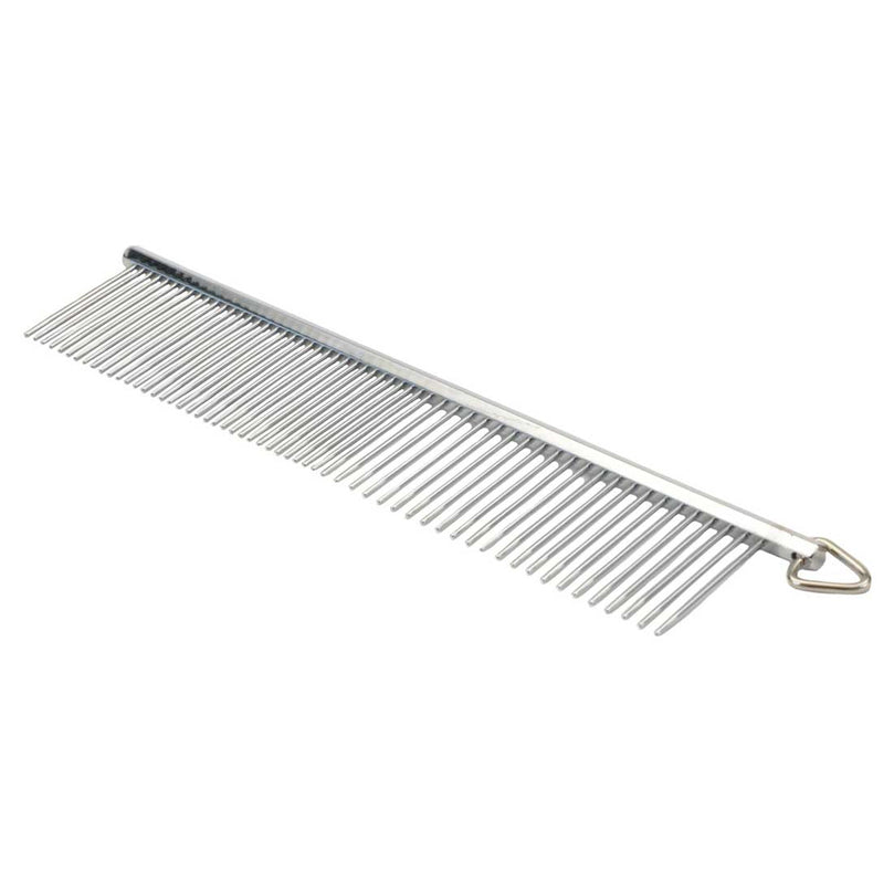 Safari Dog Grooming Comb Medium/Coarse Silver 1ea/725 in for your Pet Dog with Pet Store X.