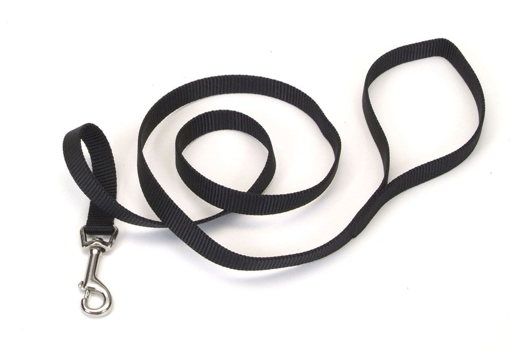 Coastal Single-Ply Nylon Dog Leash Black 1ea/5/8 In X 4 ft for your Pet Dog with Pet Store X.