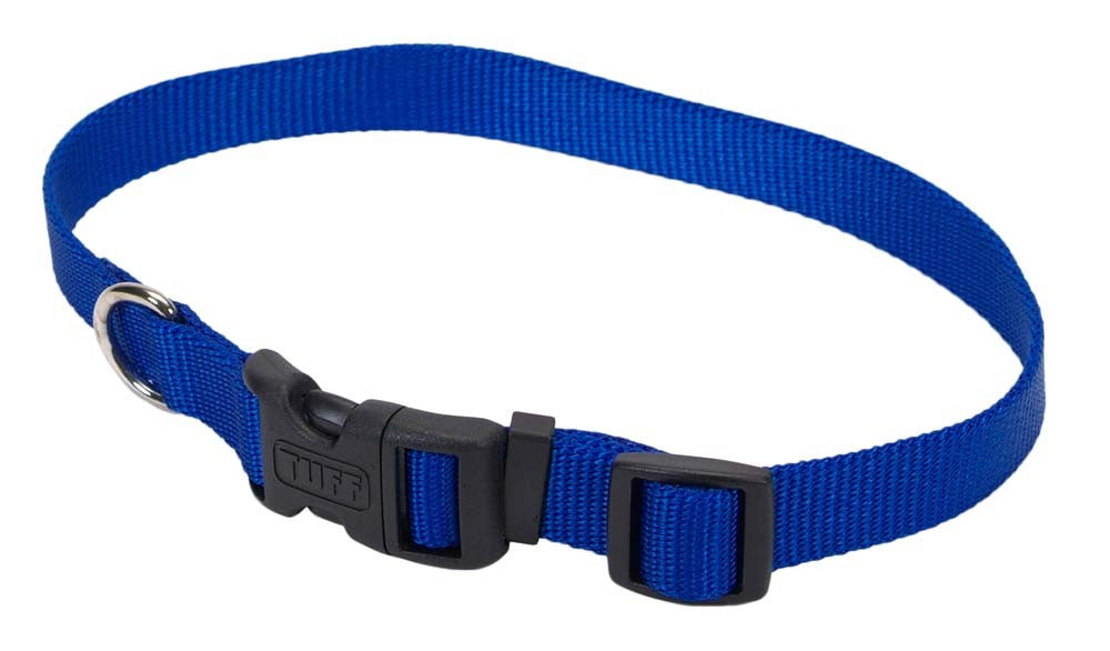 Coastal Adjustable Nylon Dog Collar with Plastic Buckle Blue 1ea/5/8 In X 10-14 in for your Pet Dog with Pet Store X.